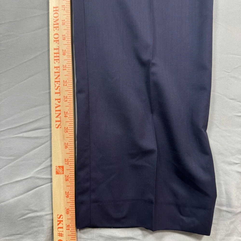 Banana Republic Marzotto Italian Wool Pants Blue 38x32 Standard Fit Super 120s